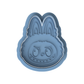 Labubu  Monster Bunny Cookie Cutter & Embosser Cute Spooky Biscuit Stamp