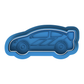Rally Car Cookie Cutter with Embosser – Race Car Design with Spoiler
