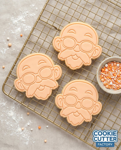 Martial Arts Sensei Face Cookie Cutter and Embosser Set – Wise Mentor Baking Tool