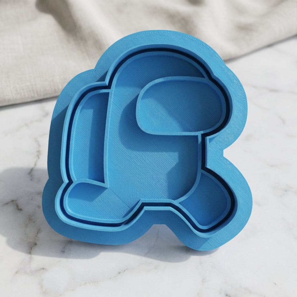 Space Crew Cookie Cutter and Embosser Stamp Set Gaming Kids TV