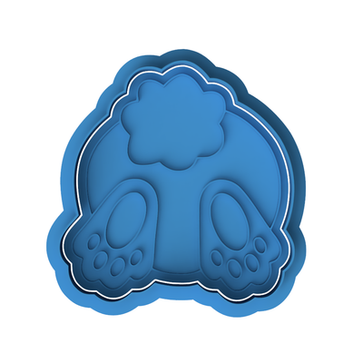 Bunny Butt Cookie Cutter and Embosser | Easter & Spring Animal Baking Tool