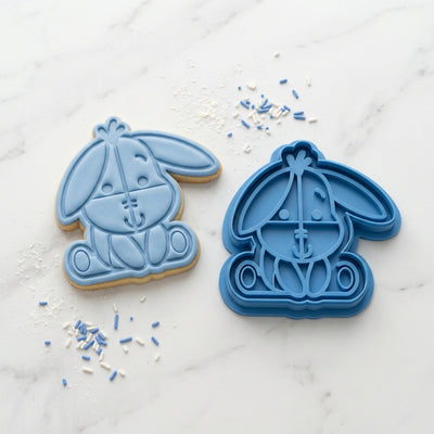 Donkey Style Character Cookie Cutter and Embosser Set – Classic Nursery Baking Tool