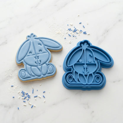 Donkey Style Character Cookie Cutter and Embosser Set – Classic Nursery Baking Tool