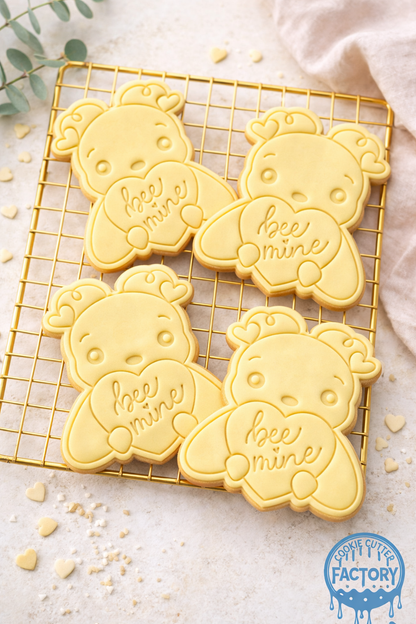 Bee Mine Cookie Cutter and Embosser Stamp | Valentine's Day, Cute Insect, Love Heart