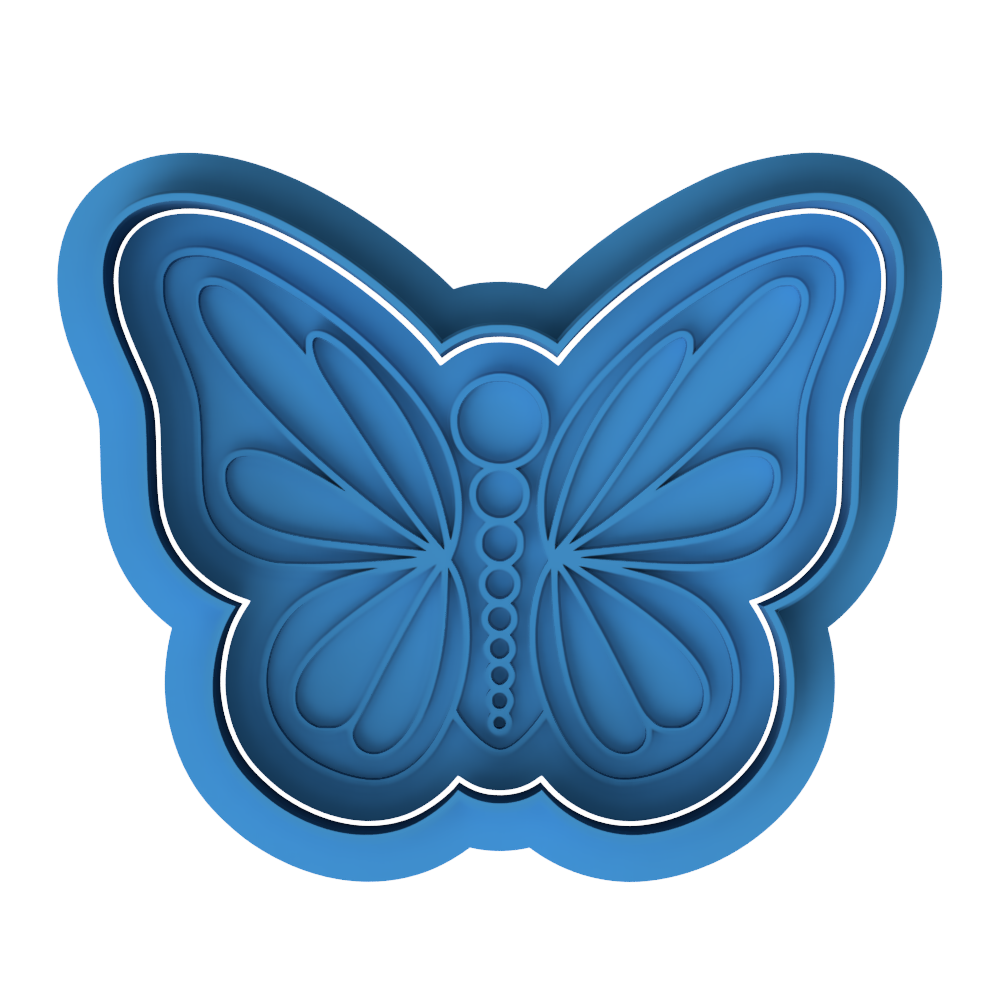 Butterfly Cookie Cutter & Embosser – Elegant Garden Cookie Design