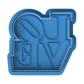 LOVE Cookie Cutter & Embosser – Bold Lettering Biscuit Stamp