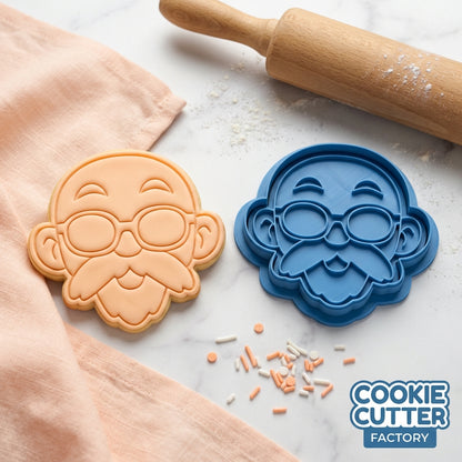 Martial Arts Sensei Face Cookie Cutter and Embosser Set – Wise Mentor Baking Tool