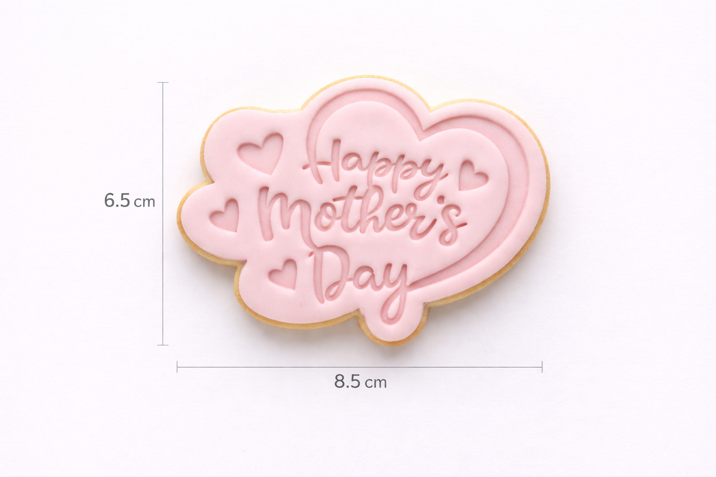 Happy Mother's Day Heart Swirl Mother's Day Cookie Cutter and Embosser Set