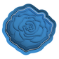 Rose Flower Cookie Cutter & Embosser – Elegant Floral Biscuit Stamp