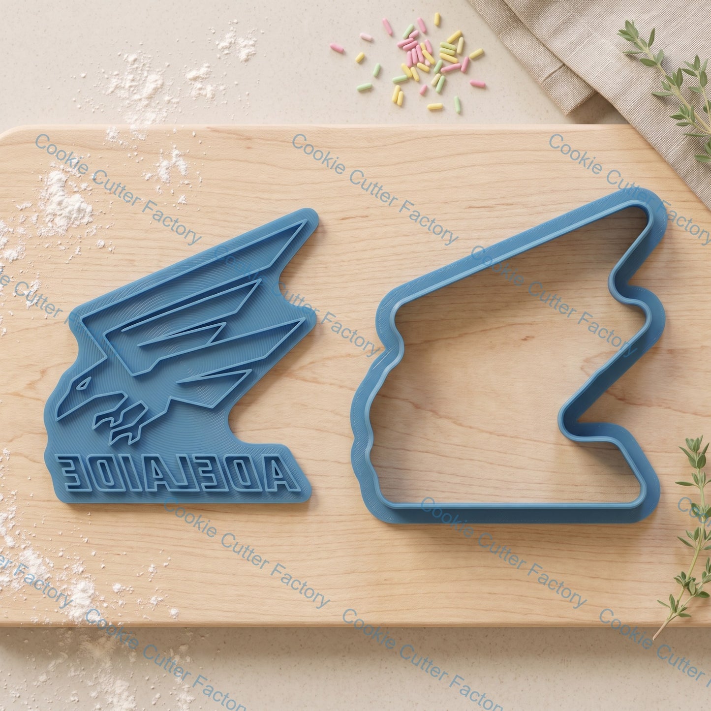 Adelaide Crows Cookie Cutter and Embosser Stamp | Footy Fan, Game Day, Grand Final Party