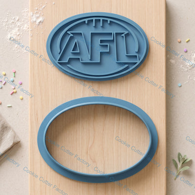 AFL Logo Cookie Cutter and Embosser Stamp Set