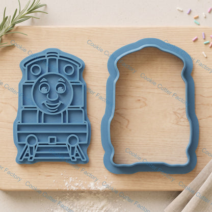 Thomas the Tank Engine Cookie Cutter and Embosser Stamp Set | Birthday Party, Kids Baking