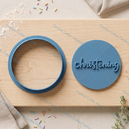 Christening Cookie Cutter and Embosser Stamp | Baptism, Religious Celebration, Baby Blessing