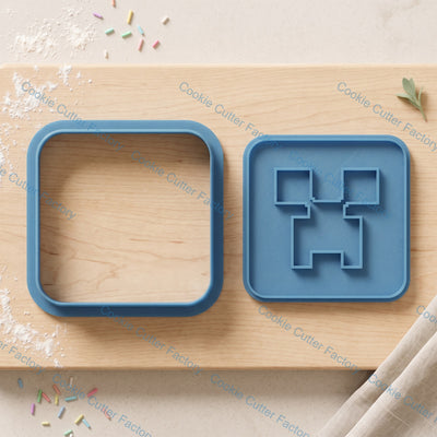 Minecraft Characters and Items Cookie Cutter and Embosser Stamp Set