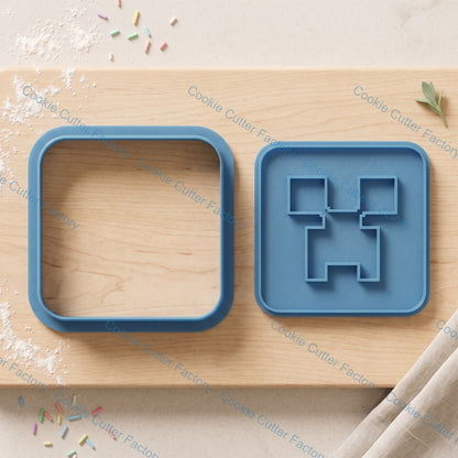 Minecraft Characters and Items Cookie Cutter and Embosser Stamp Set