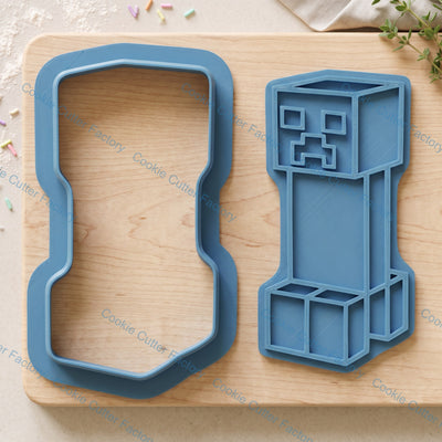 Minecraft Characters and Items Cookie Cutter and Embosser Stamp Set