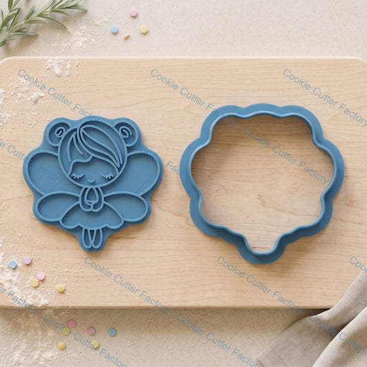Fairy Cookie Cutter and Embosser Stamp Set