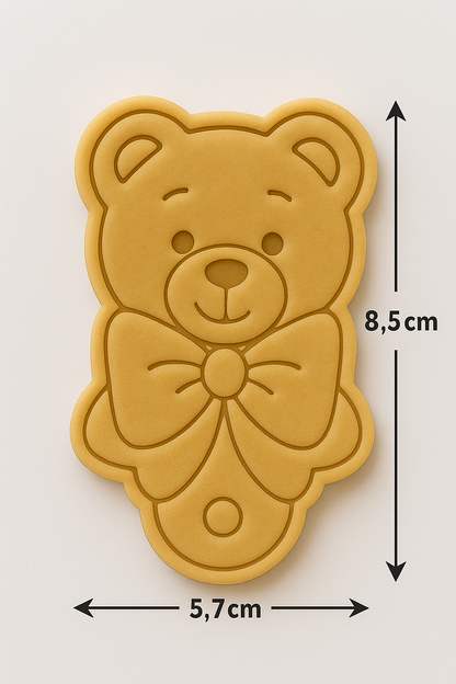 Baby Bear Rattle  Cookie Cutter and Embosser Stamp Set