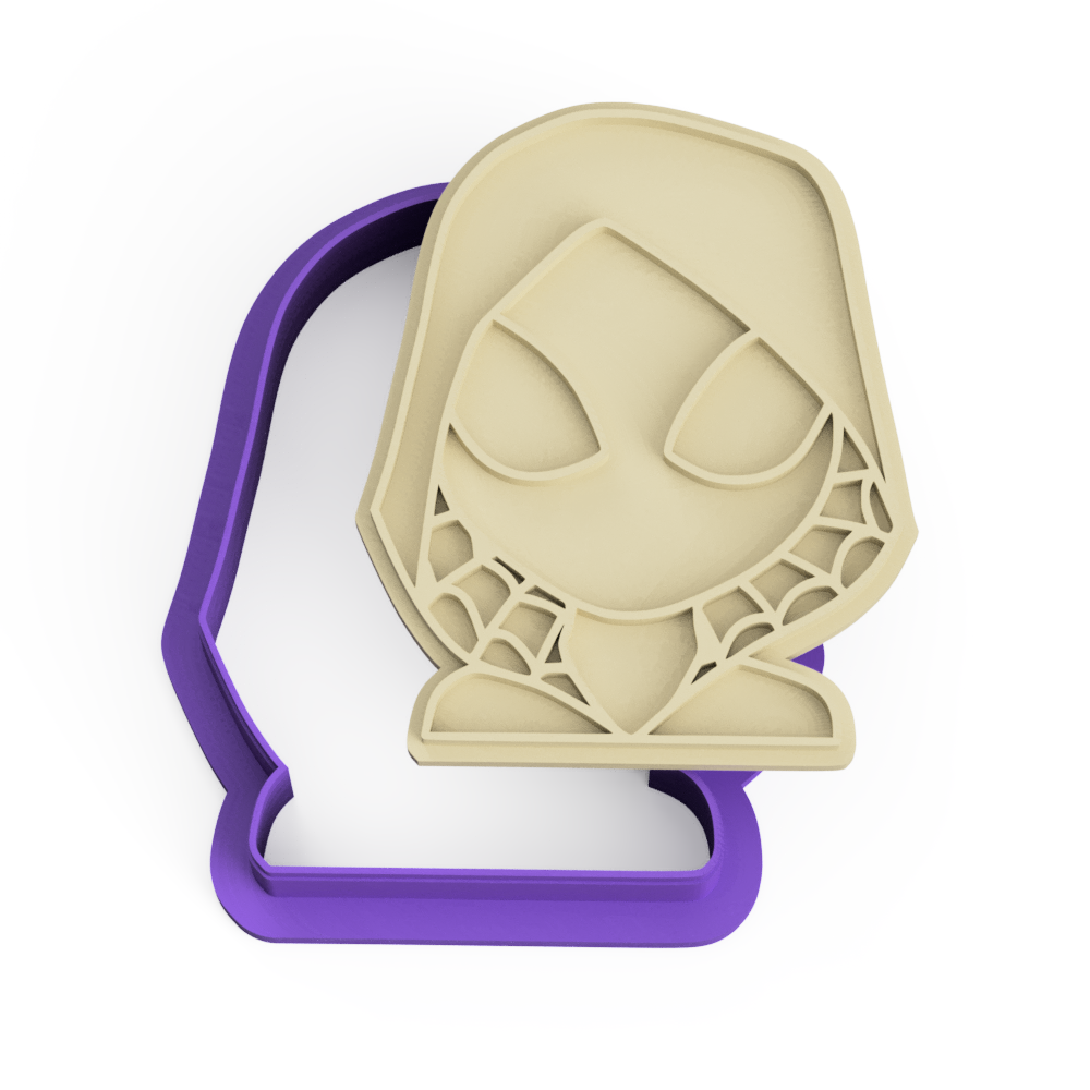 Ghost Spider-Man Cookie Cutter and Stamp Embosser