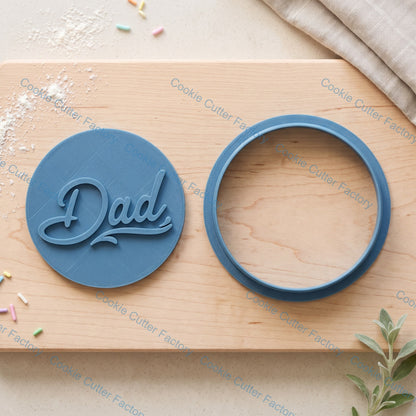 Dad Lettering Cookie Cutter and Embosser Stamp Set | Father's Day, Dad Birthday, Best Dad