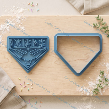 Essendon Cookie Cutter and Embosser Stamp | Footy Fan, Game Day, Grand Final Party
