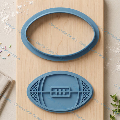 Football Cookie Cutter and Embosser Stamp | Footy, Aussie Rules, Game Day Baking