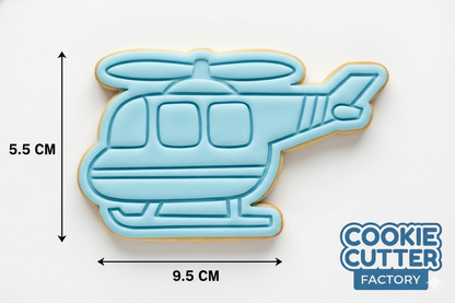 Military Transport Helicopter Cookie Cutter and Embosser Set – Tactical Vehicle Baking Tool