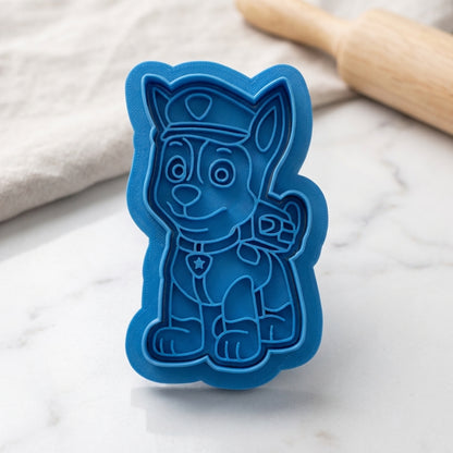 Heroic Rescue Pups and Shield Badge Cookie Cutter and Embosser Set