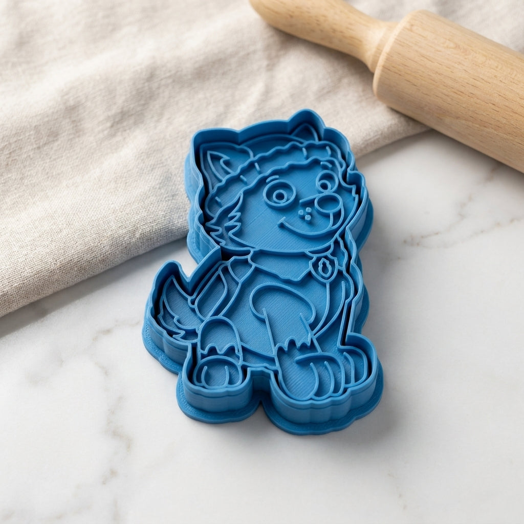 Heroic Rescue Pups and Shield Badge Cookie Cutter and Embosser Set