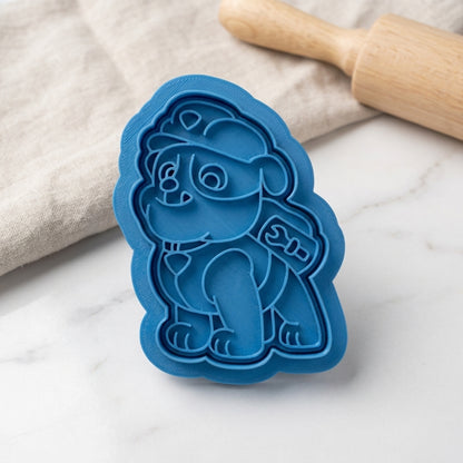 Heroic Rescue Pups and Shield Badge Cookie Cutter and Embosser Set