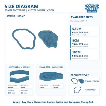 Toy Story Characters Cookie Cutter and Embosser Stamp Set