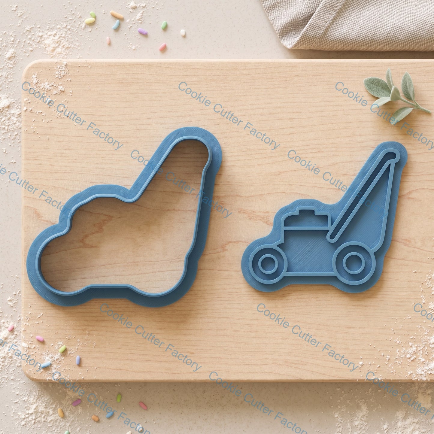 Lawn Mower Cookie Cutter and Embosser Stamp Set | Landscaping, Gardening, Yard Work