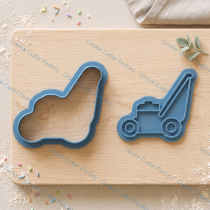 Lawn Mower Cookie Cutter and Embosser Stamp Set | Landscaping, Gardening, Yard Work