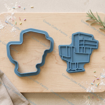Minecraft Characters and Items Cookie Cutter and Embosser Stamp Set