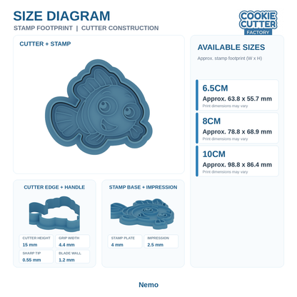 Finding Nemo Cookie Cutter and Embosser Stamp Set – Set of 6 | CCF_APPROVED_MEDIA_V1:3:bcb1b82c208e9f2e8e12209549f713d69e2cbdf308fdd79f320e97a4e62e4ba7