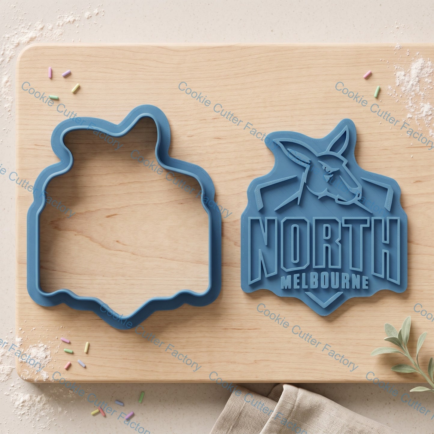 North Melbourne Cookie Cutter and Embosser Stamp | Game Day, Footy Fan, Grand Final Party