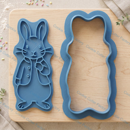 Peter Rabbit Cookie Cutter and Embosser Stamp Set | Children's Storybook, Easter Baking, Woodland Party