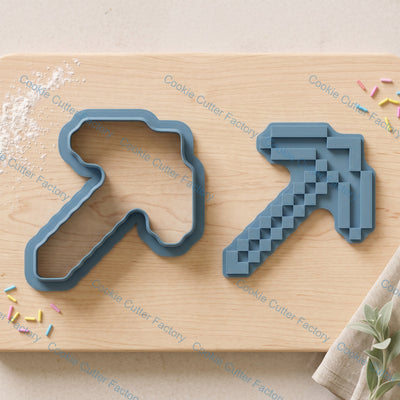 Minecraft Characters and Items Cookie Cutter and Embosser Stamp Set
