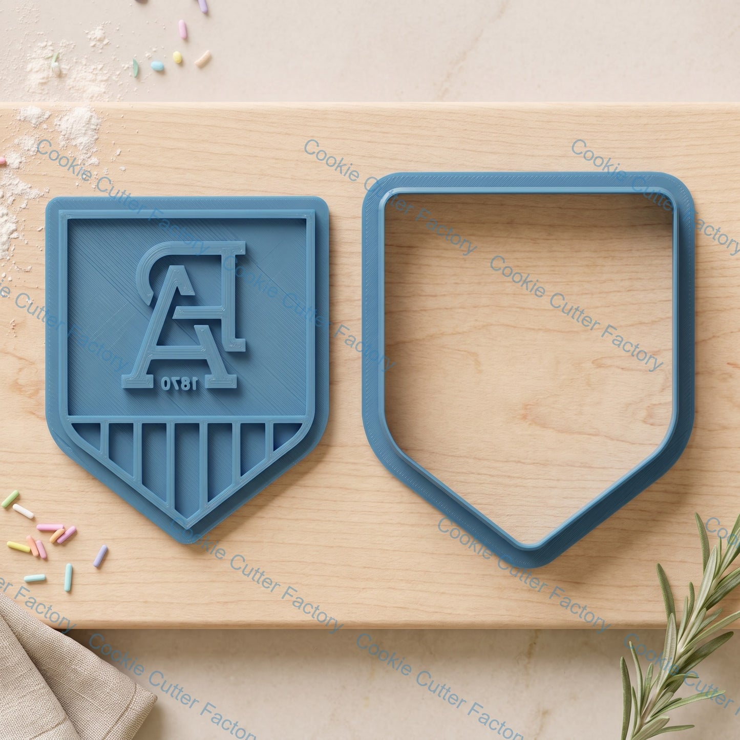 Port Adelaide Cookie Cutter and Embosser Stamp | Footy Fan, Game Day, Grand Final Party