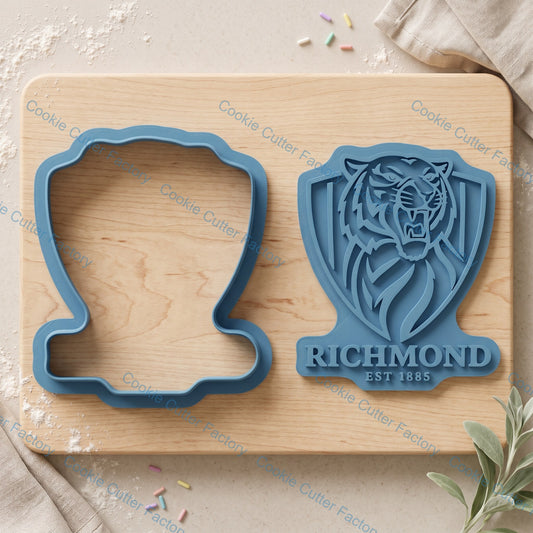 Richmond Cookie Cutter and Embosser Stamp | Footy Fan, Game Day, Grand Final Party