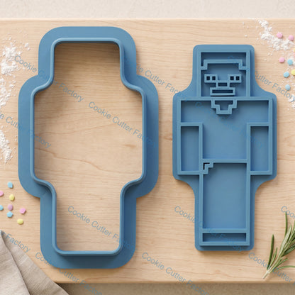 Minecraft Characters and Items Cookie Cutter and Embosser Stamp Set