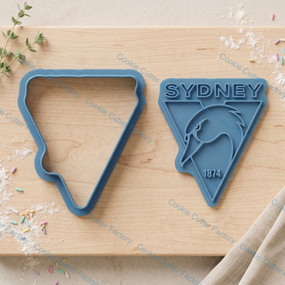 Sydney Swans Cookie Cutter and Embosser Stamp | Game Day, Footy Fan, Grand Final Party