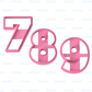 Numbers 0 to 9 Cookie Cutter Set