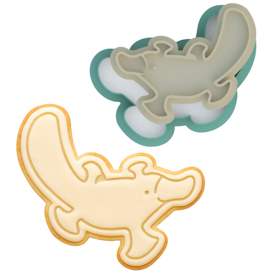 Platypus Cookie Cutter & Embosser Safari Animal Biscuit Stamp