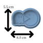 Retro Arcade Cookie Cutter & Embosser Pac-Man Biscuit Stamp