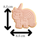 Starry Unicorn Cookie Cutter | Cute Kawaii Pony Embosser