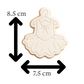 Hanging Ballet Dress Cookie Cutter and Stamp Embosser | Ballerina Party Cookie