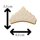 Princess Tiara Cookie Cutter and Stamp Embosser | Royal Crown Party Cookie
