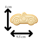 Race Car Cookie Cutter and Embosser Stamp | Vintage Speed Car