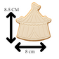 Circus Tent Cookie Cutter & Embosser Stamp